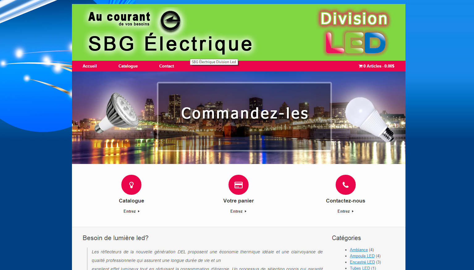 SBG Électrique division LED